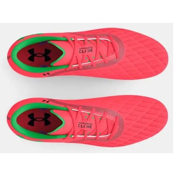 Under Armour Magnetico Pro 3 FG Women Soccer Cleats Sz 6 Red/Green 3027497-600 - Picture 6 of 6